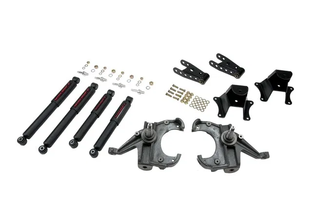 704ND – BELLTECH Lowering Kit, 3 Inch Front/ 4 Inch Rear Drop Nitro Drop Shock Absorbers With Drop Spindle Set/ Shack...